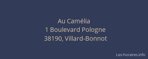 Au Cam&eacute;lia