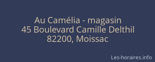 Au Camélia - magasin