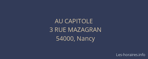 AU CAPITOLE