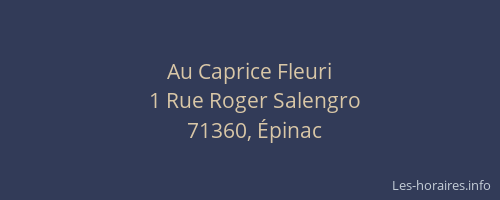 Au Caprice Fleuri