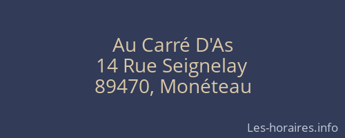 Au Carré D'As