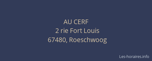 AU CERF