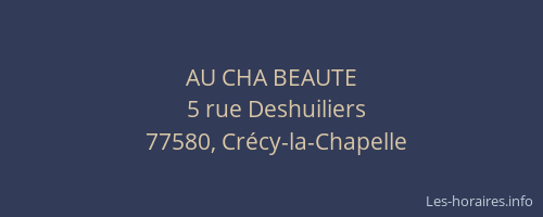 AU CHA BEAUTE