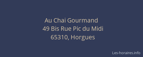Au Chai Gourmand