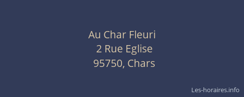 Au Char Fleuri