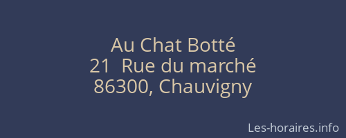 Au Chat Botté