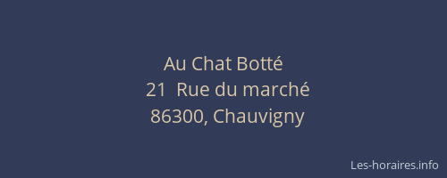 Au Chat Bott&eacute;