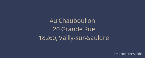 Au Chauboullon