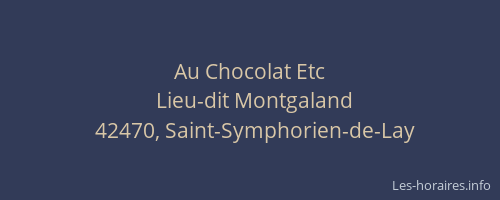 Au Chocolat Etc