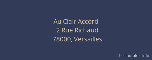Au Clair Accord
