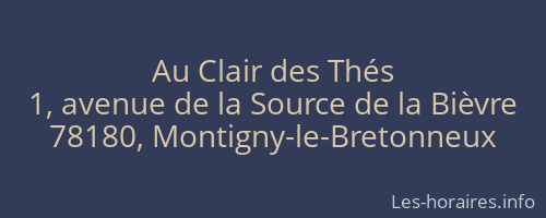 Au Clair des Thés