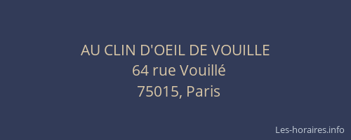 AU CLIN D'OEIL DE VOUILLE