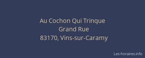 Au Cochon Qui Trinque