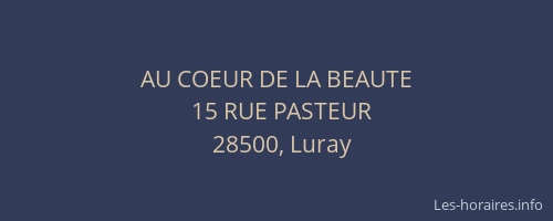 AU COEUR DE LA BEAUTE