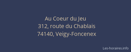 Au Coeur du Jeu