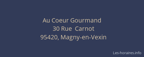 Au Coeur Gourmand