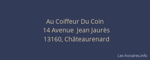 Au Coiffeur Du Coin