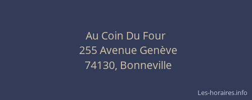 Au Coin Du Four