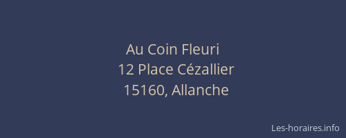 Au Coin Fleuri