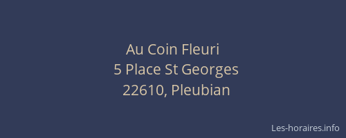 Au Coin Fleuri