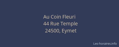 Au Coin Fleuri