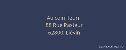 Au coin fleuri