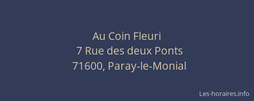 Au Coin Fleuri