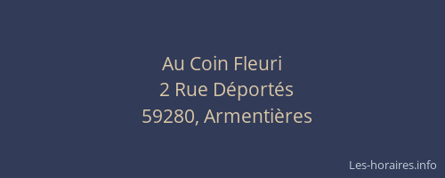 Au Coin Fleuri