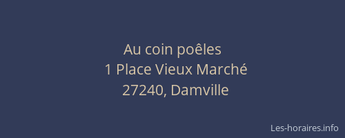 Au coin po&ecirc;les