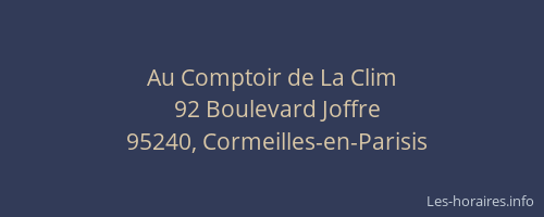 Au Comptoir de La Clim