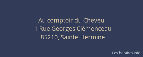 Au comptoir du Cheveu