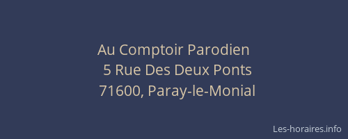 Au Comptoir Parodien