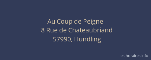 Au Coup de Peigne