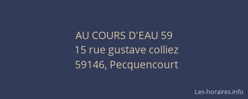 AU COURS D'EAU 59