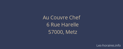 Au Couvre Chef