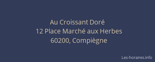 Au Croissant Doré