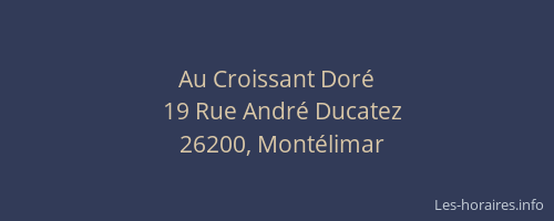 Au Croissant Doré
