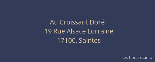 Au Croissant Doré