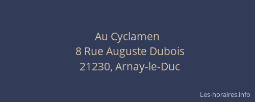 Au Cyclamen