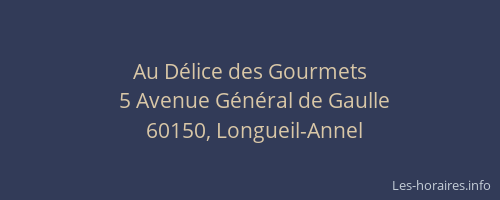 Au D&eacute;lice des Gourmets