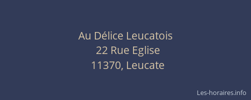 Au D&eacute;lice Leucatois