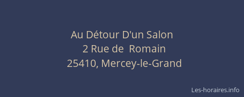 Au D&eacute;tour D'un Salon