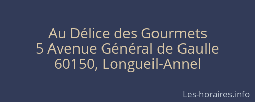 Au Délice des Gourmets
