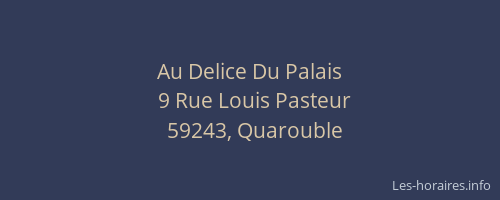 Au Delice Du Palais