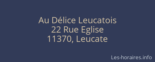 Au Délice Leucatois
