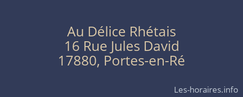 Au Délice Rhétais