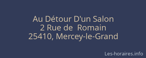Au Détour D'un Salon