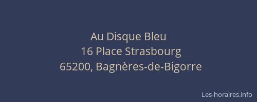 Au Disque Bleu