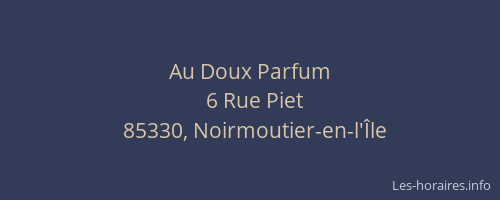 Au Doux Parfum