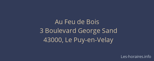 Au Feu de Bois